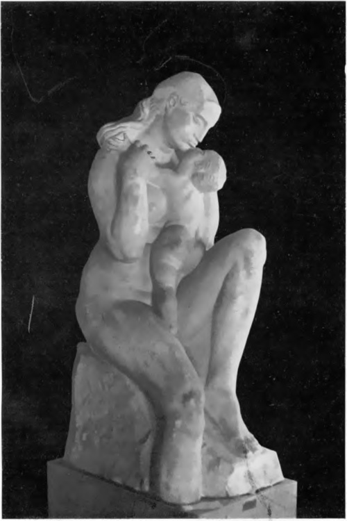 IVAN MESTROVIC, KOBIETA Z DZIECKIEM (marmur).