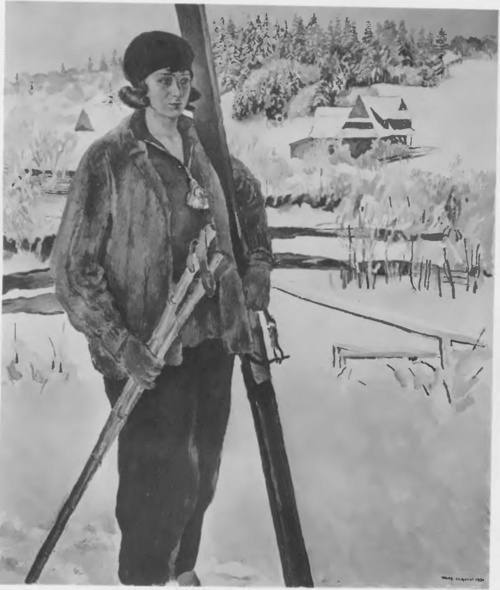 WŁADYSŁAW JAROCKI NARCIARKA (al.) (Wystawa Twa art. pol. „Sztuka