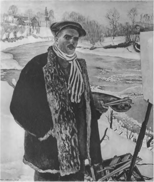 WŁADYSŁAW JAROCKI (Wystawa Twa art. pol. “Sztuka“. Kraków) PORTRET WŁASNY (ol).