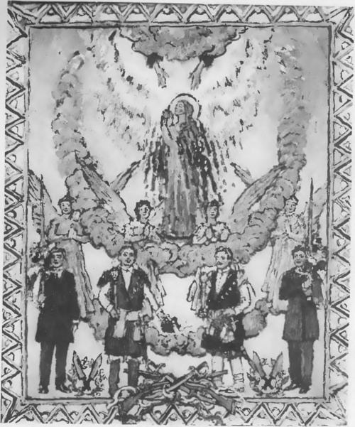 JÓZEF MEHOFFER, PROJEKT OBRAZU DO KAPLICY CECHU RZEŹNIKÓW W KOŚCIELE MARIACKIM W KRAKOWIE (ol ) (Wystawa Twa art. pol. „Sztuka“. Kraków).