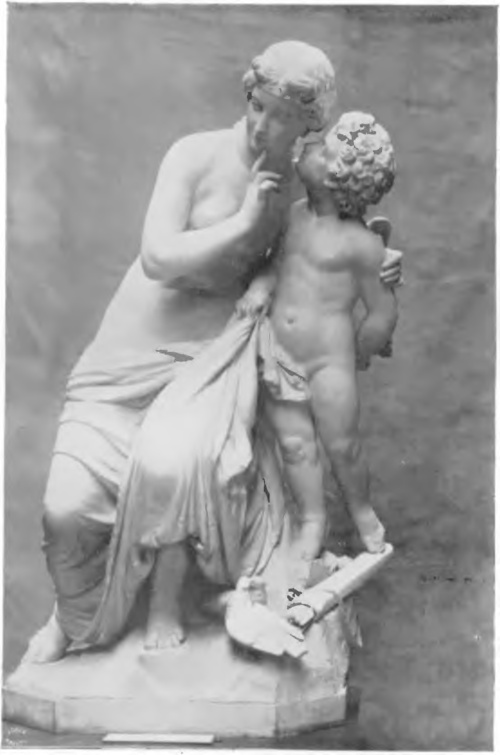 WIKTOR BRODZKI, PIERWSZE PODSZEPTY MIŁOŚCI (marmur) (Muzeum Narodowe w Krakowie.