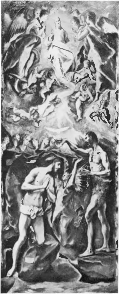 GRECO, CHRZEST CHRYSTUSA (ol., między r. 1565 a 1594) (Madryt. Muzeum Prado).