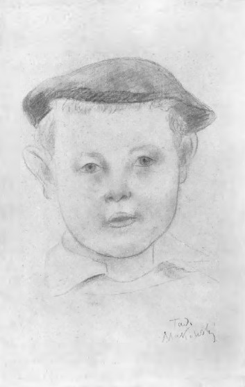 TADEUSZ MAKOWSKI, RYSUNEK OŁÓWKIEM.