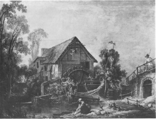 FRANÇOIS BOUCHER, MŁYN (ol.) (Lovre, Paryż).