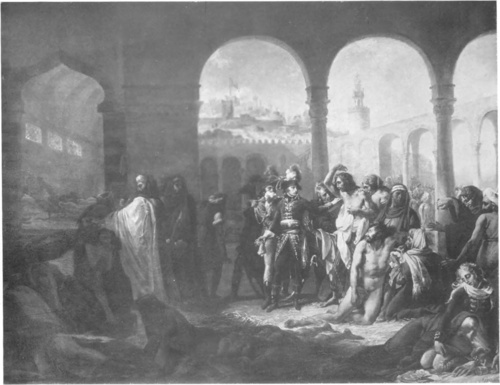 JEAN ANTOINE GROSS, ZARAZA MOROWA W JAFFIE (Szkic ol. ok. 1804).