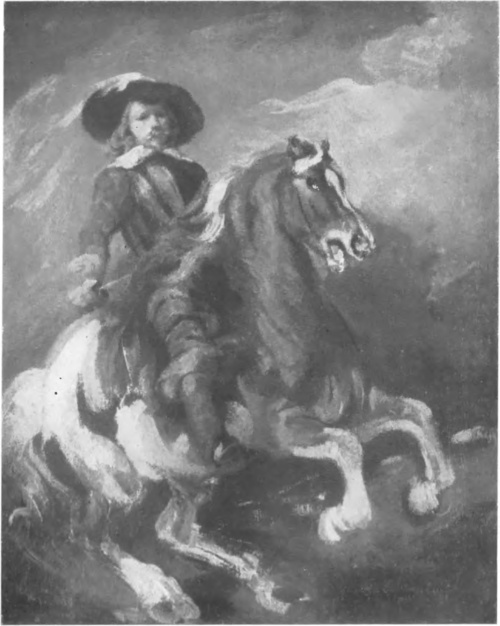 PIOTR MICHAŁOWSKI, SZWED NA KONIU (ol.) (Wł. br. Róży Michałowskiej. Krzysztuporzyce.