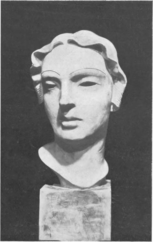 STANISŁAW RZECKI GŁOWA (gips) (Salon listopadowy, Warszawa 1931).