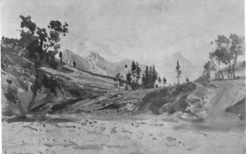 WOJCIECH GERSON, MOTYW ZE WSI BUKOWINA (akwar.).