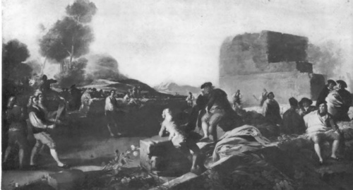 GOYA Y LUCIENTES, GRA W PIŁKĘ (ol.) (Galerja Prado, Madryt).