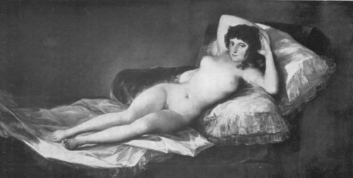 GOYA Y LUCIENDO, (GALERÍA PRADO, MADRYT) MAJA NAGA (ol.)