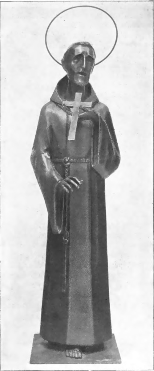 PAOLO BOLDRIN ŚWIĘTY FRANCISZEK (bronz) (Międzynarodowa wystawa współczesnej sztuki religijnej, Padwa 1931).