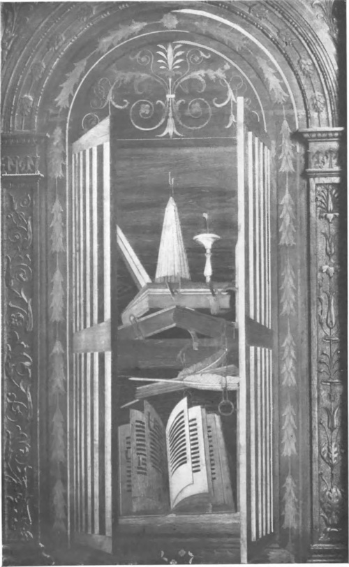 Rys. 18. VERONA, KOŚCIÓŁ S. MARIA IN ORGANO: INTARSJA.