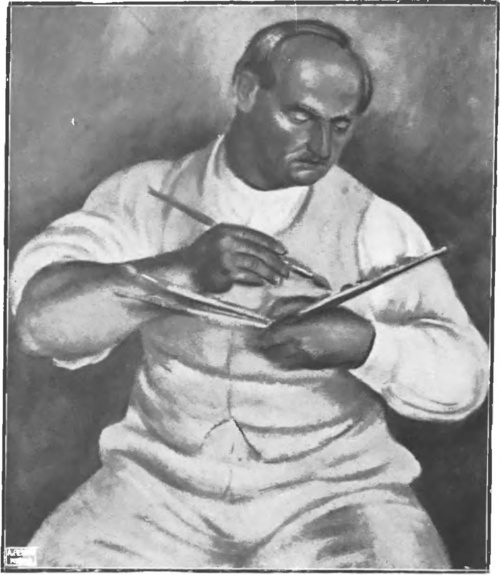 LEON DOŁŹYCKI, PORTRET MALARZA H. (ol.).