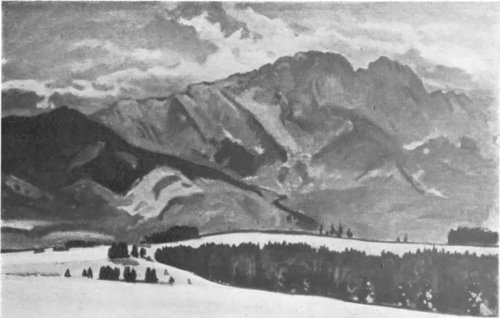 IGNACY PIEŃKOWSKI (Salon listopadowy. Warszawa 1931) WIDOK NA GIEWONT (ol.).