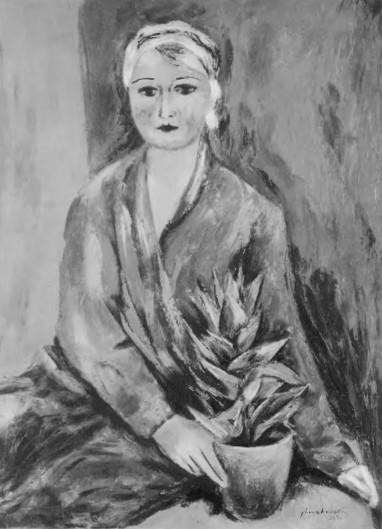 JAN HENRYKOWSKI. DZIEWCZYNA W CZERWONEJ SUKNI