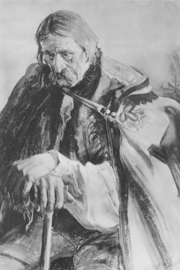 LEON WYCZÓŁKOWSKI. STARY GAZDA