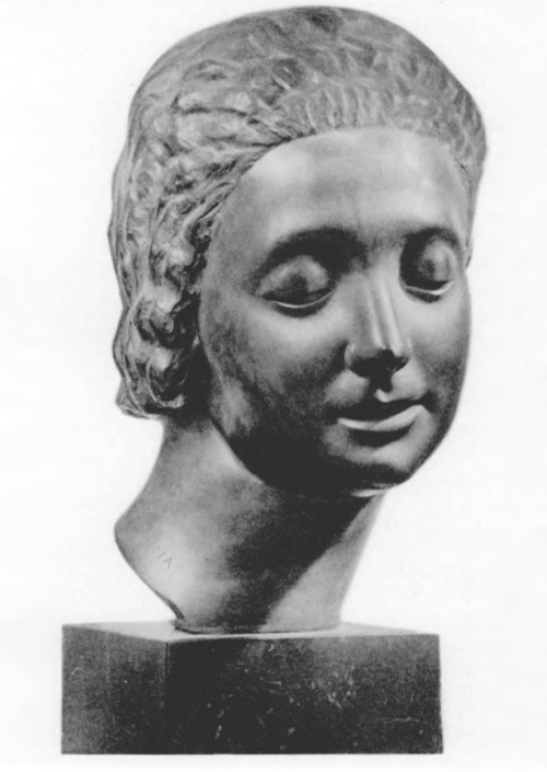 Henryk Kuna. Głowa kobieca (bronz, 1924).