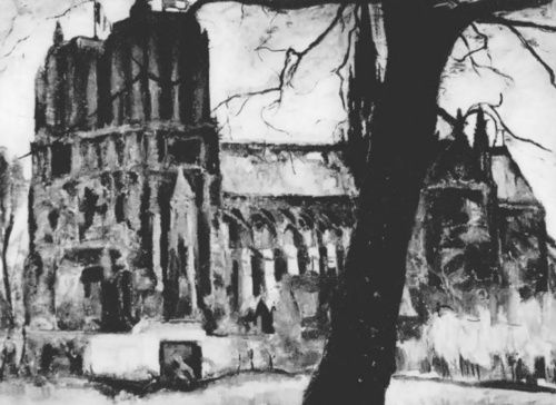 Stanisław Grabowski. Katedra Notre Dame w Paryżu (ol.).