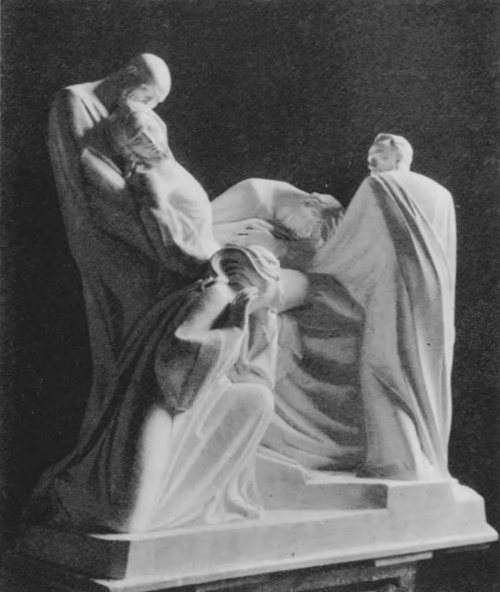 Stanisław Popławski. Złożenie do grobu (gips).