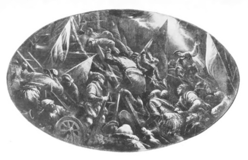 F. Bassano. Zdobycie Padwy (Plafon w Pałacu Dożów w Wenecji).