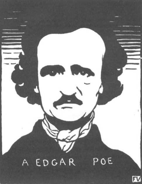 Felix Vallotton. Edgar Poe (drzeworyt).