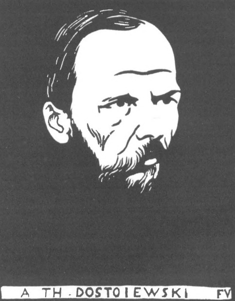 Felix Vallotton. T. Dostojewski (drzeworyt).