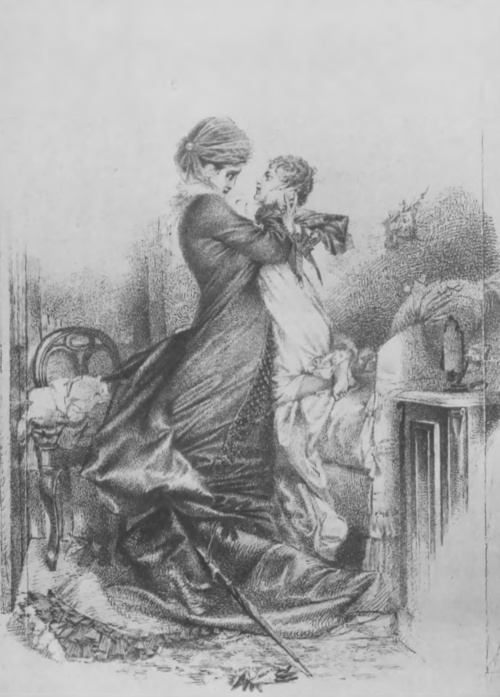 Michał Wrubel. Anna Karenina z synem (rys. piórem).