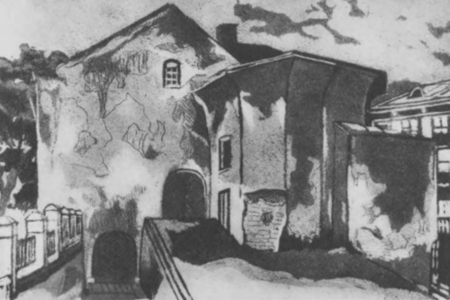 Marja Huthowa. Arsenał królewski we Lwowie (akwarela).