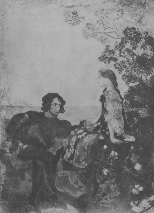 Michał Wrubel. Hamlet i Ofelja (ol. 1888).