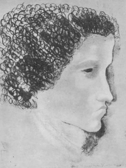 Janina Konarska. Głowa (rys.).