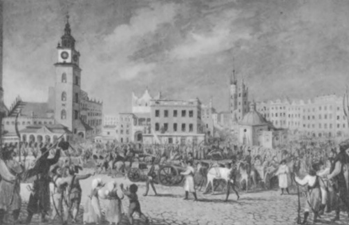 Michał Stachowicz (1768-1835). Powrót do Racławic (akwar.).