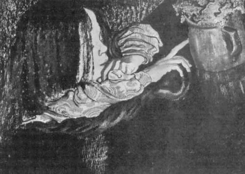Stanisław Wyspiański. Dziewczynka z dzbankiem, pastel (1902).