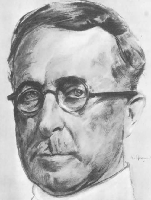 Isidor Opsomer. Studjum do portretu króla Belgji (rys.).