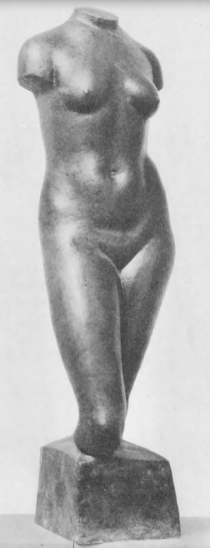 Ludwik Dejean. Tors kobiecy (bronz a cire perdue).
