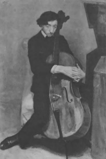 Wojciech Weiss. Wiolonczelista (ol. 1904).