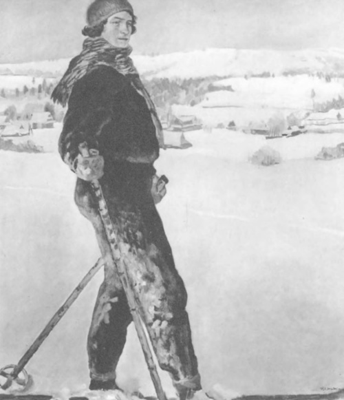 Władysław Jarocki. Narciarka (ol.).
