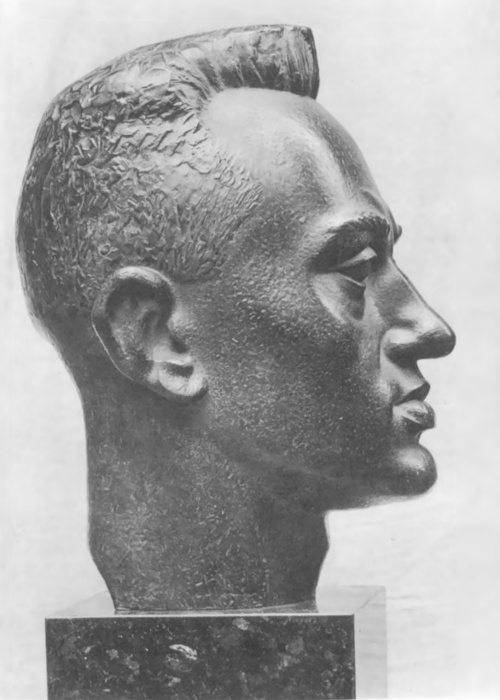 Alfons Karny. Portret własny (bronz.).