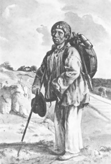 Andrzej Grabowski. Domokrążca (1860, akwarela.).
