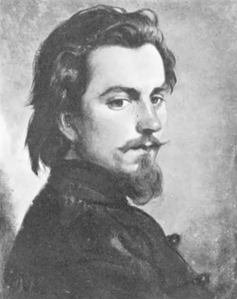 Andrzej Grabowski. Portret malarza Antoniego Kozakiewicza (1865, ol.).