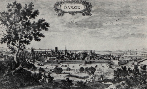 Dawny widok Gdańska.