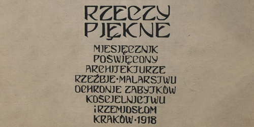 -, Rzeczy Piękne [1918 2]