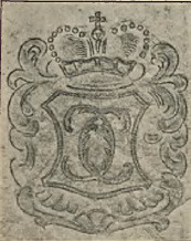 Odcisk herbu Czartoryskich na dzwonie z 4. 1774 w kościele pw. św. Anny w Wilanowie. RYC 1.