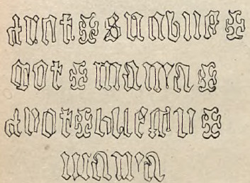 Napis staro-niemiecki na dzwonie z kościoła w Staromieściu r. 1569. RYC. 4.