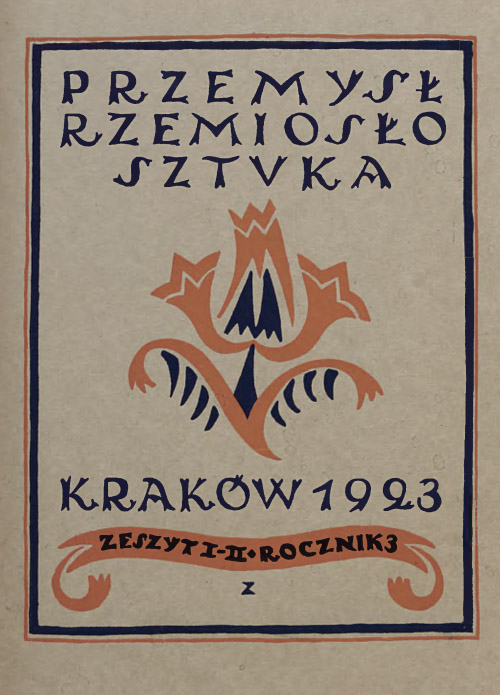 -, Rzeczy Piękne [1923 1-2]