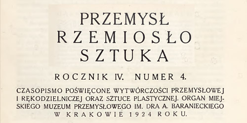 -, Rzeczy Piękne [1924 4]