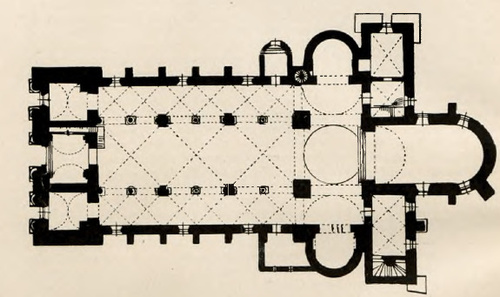 Rzut poziomy Katedry płockiej przed r. 1903.