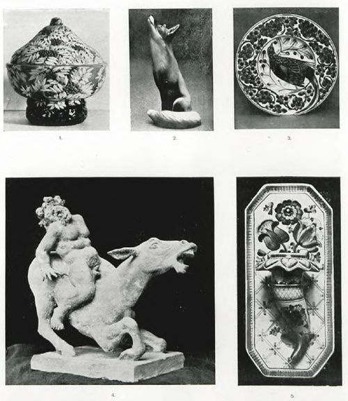 TABL. XIX. 1. E. HEGERMANN LINDENERONE, PORCELANA CIĘTA. 4. J. GAUGUIN 