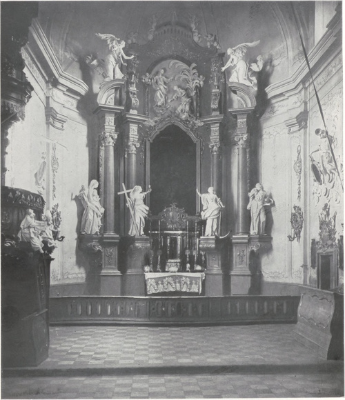 114. Jan Obrocki: Ołtarz główny w kościele parafialnym w Dukli. Fot. ks. Typrowicz.