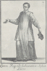 13. Canonicus Regularis S. Salvatoris in Silva Lacus. Rycina w dziele o. F. Ronanniego.