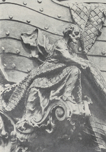 65. Lwów. Kościół ś. Mikołaja. Szczegół z ambony. — Fot. A. Bochnak.